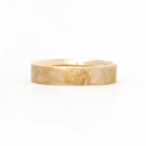 Square 5mm Hammered Band