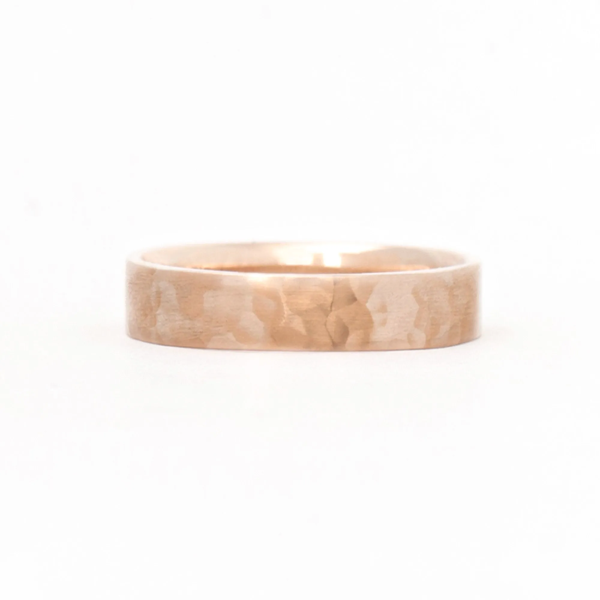 Square 5mm Hammered Band