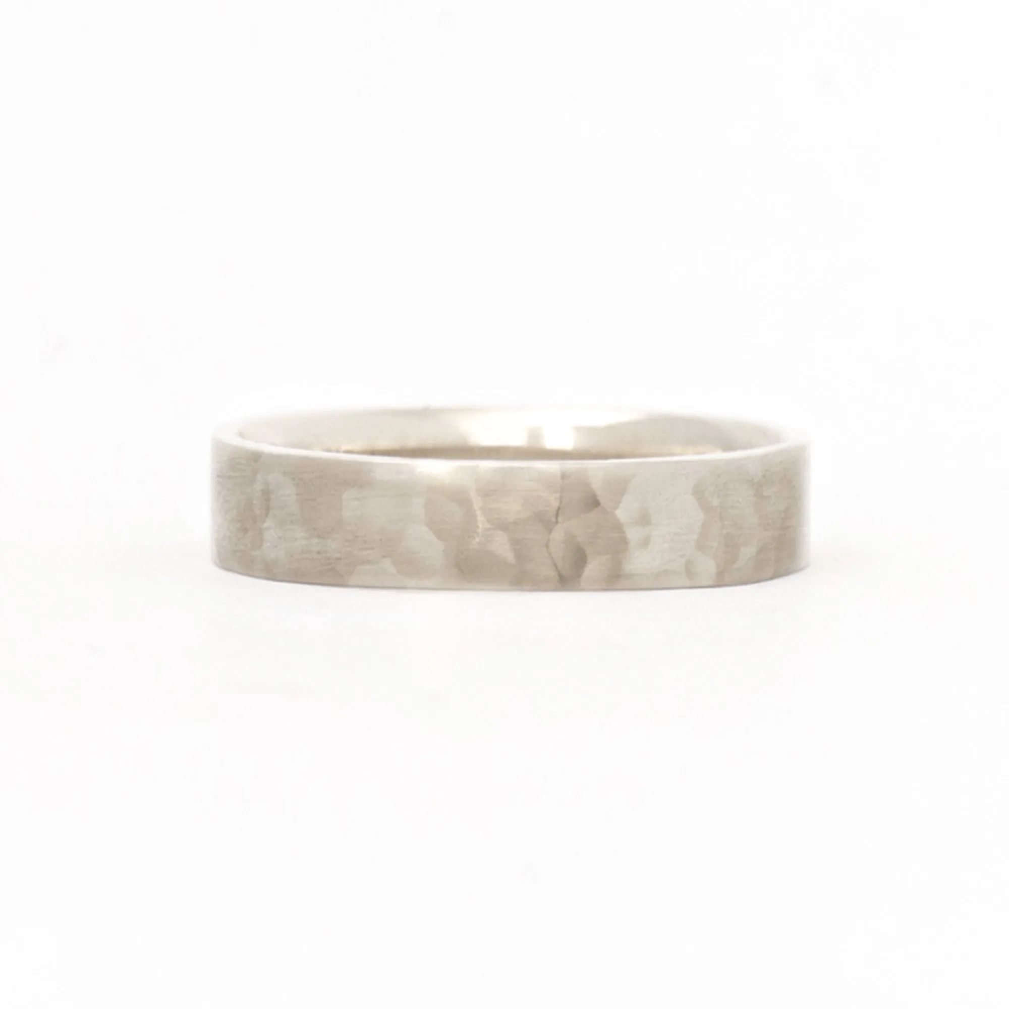 Square 5mm Hammered Band