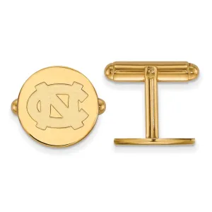 Sterling Silver Gold-plated University of North Carolina N-C Cuff Links