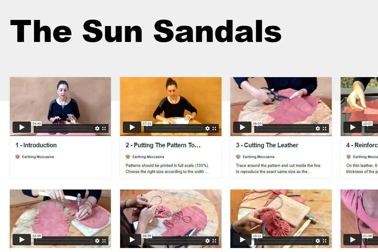 ''Sun Sandals'' Video   PDF Tutorial with Printable Patterns