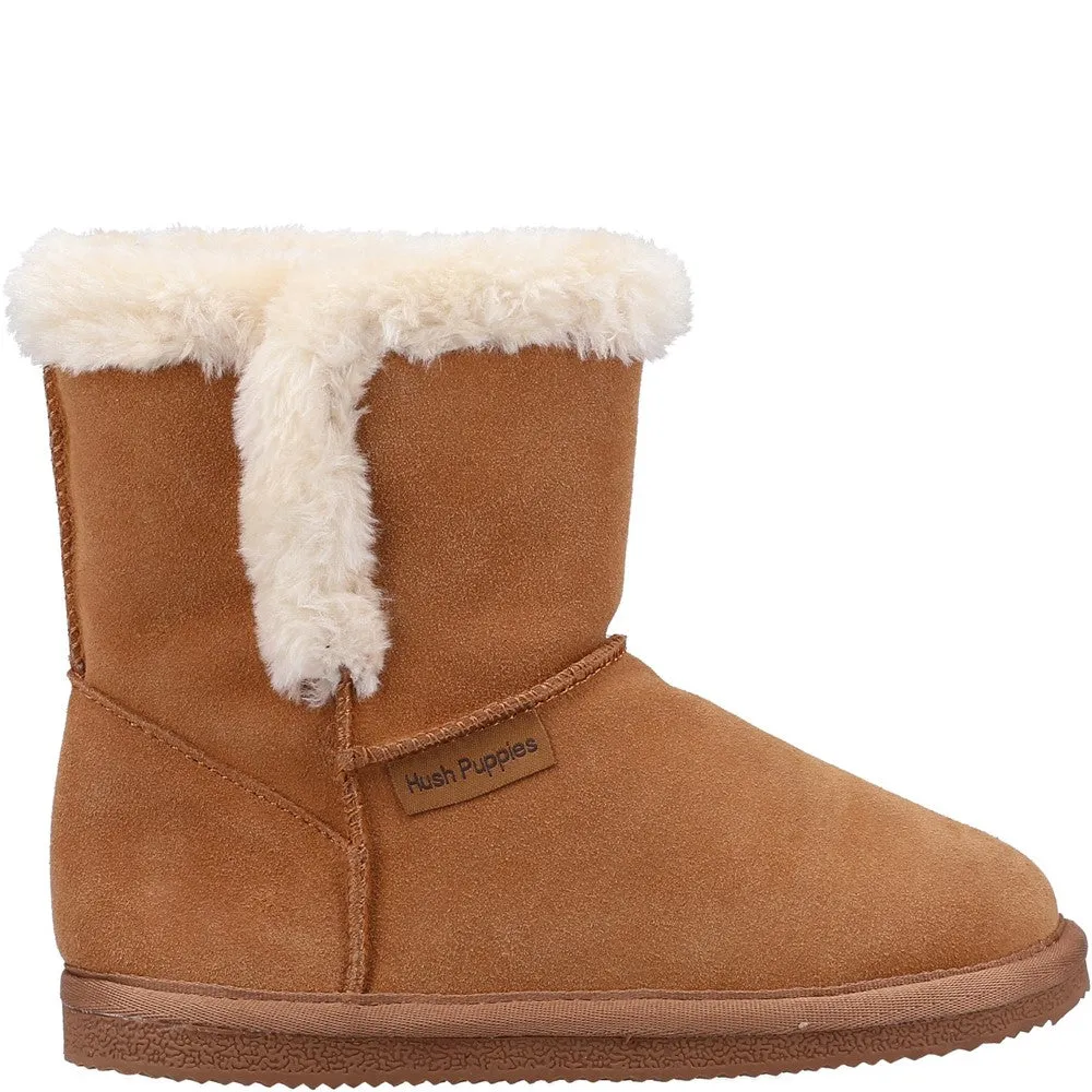 Tan Ashlynn Bootie Slipper