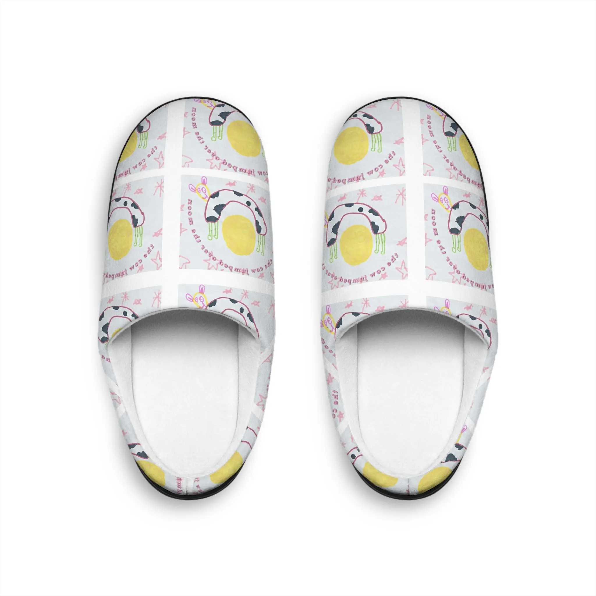 The Cow Jumped Over The Moon Women's Indoor Slippers