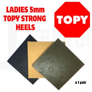 Topy 5mm Ladies Heels - 3 colors to choose from