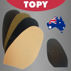 Topy Soles Rubber 1.5mm Thick-  4 colors - Ladies & Mens Sizes