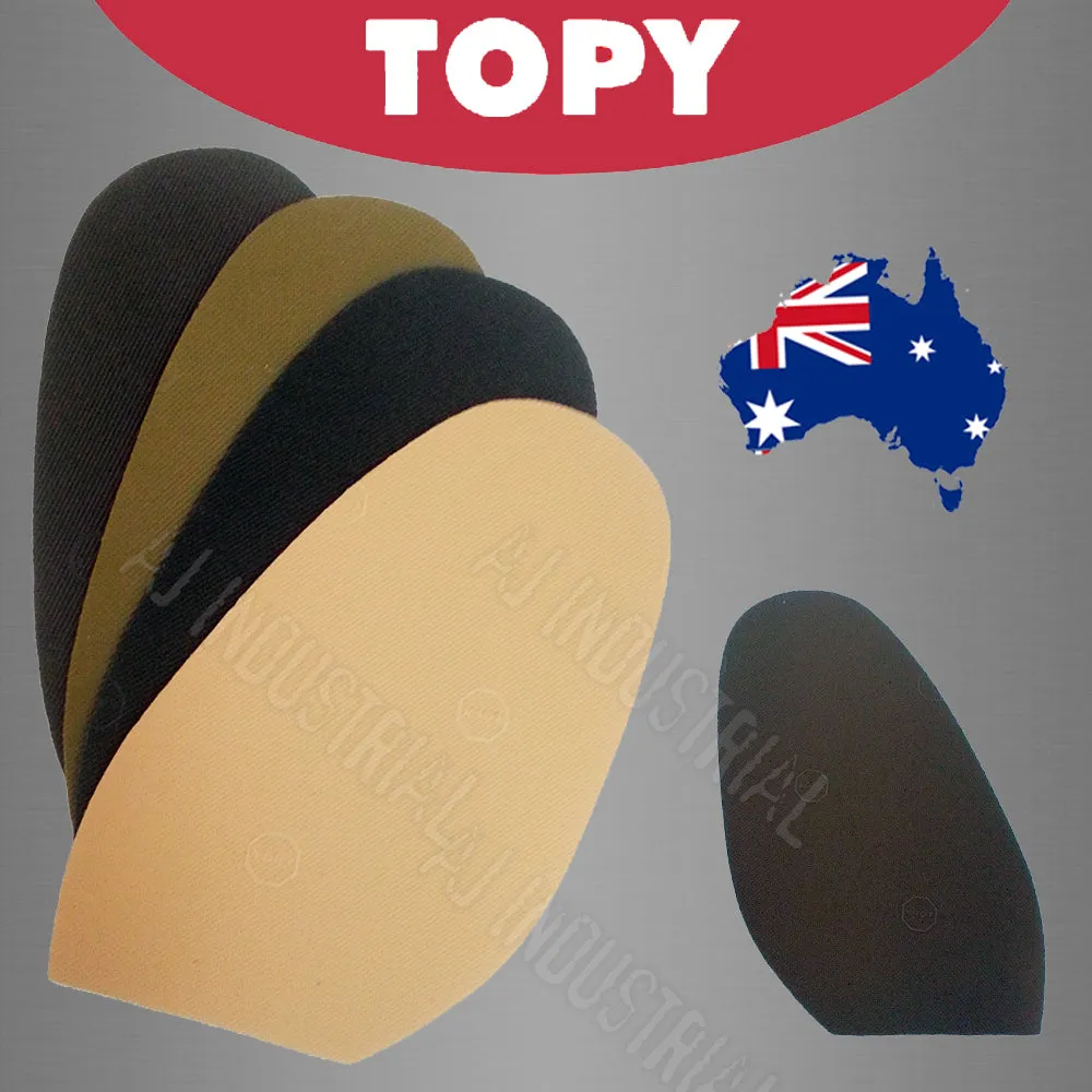 Topy Soles Rubber 1.5mm Thick-  4 colors - Ladies & Mens Sizes