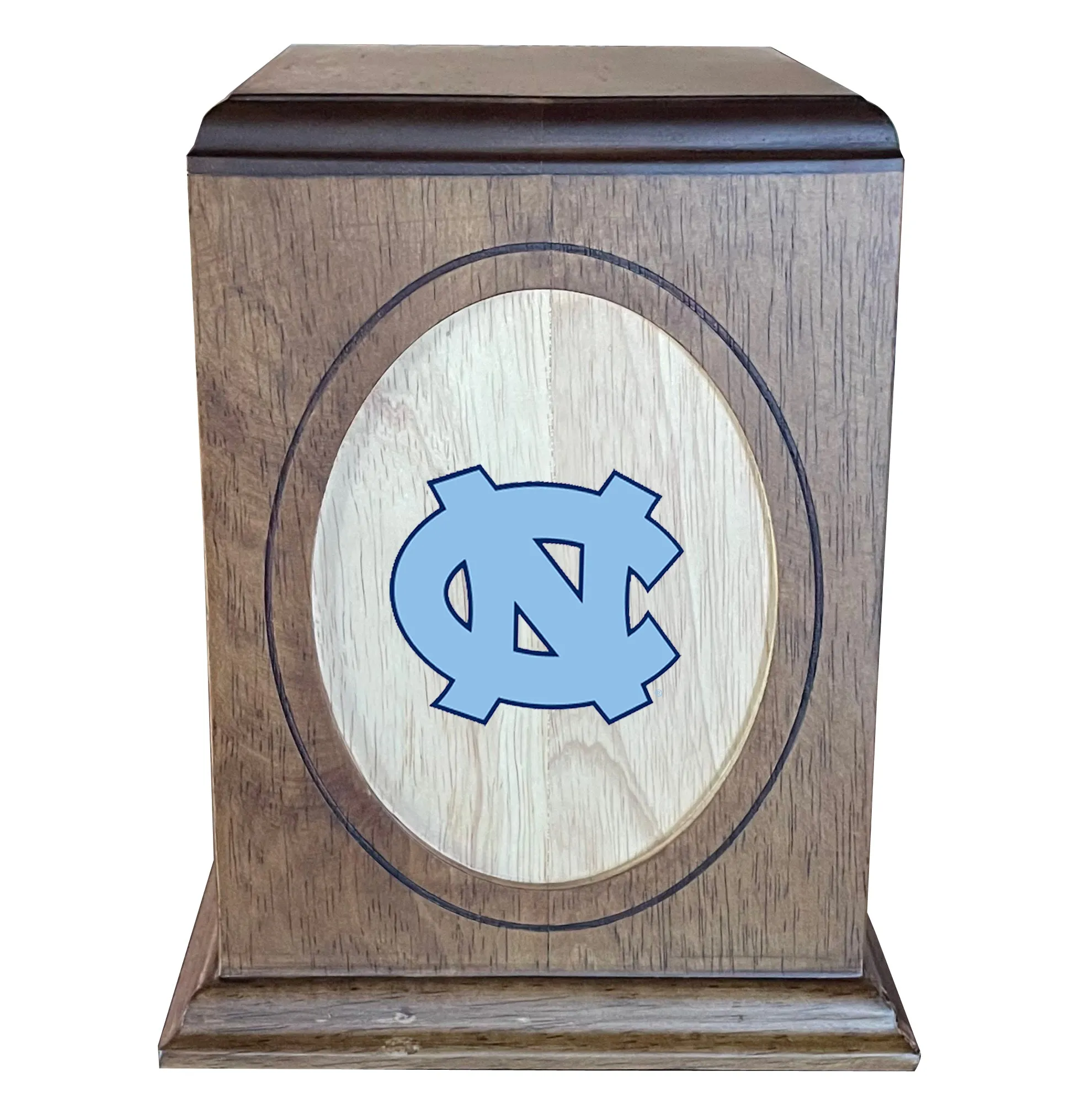 University of North Carolina Tar Heels Wooden Memorial Cremation Urn - WDUNC100