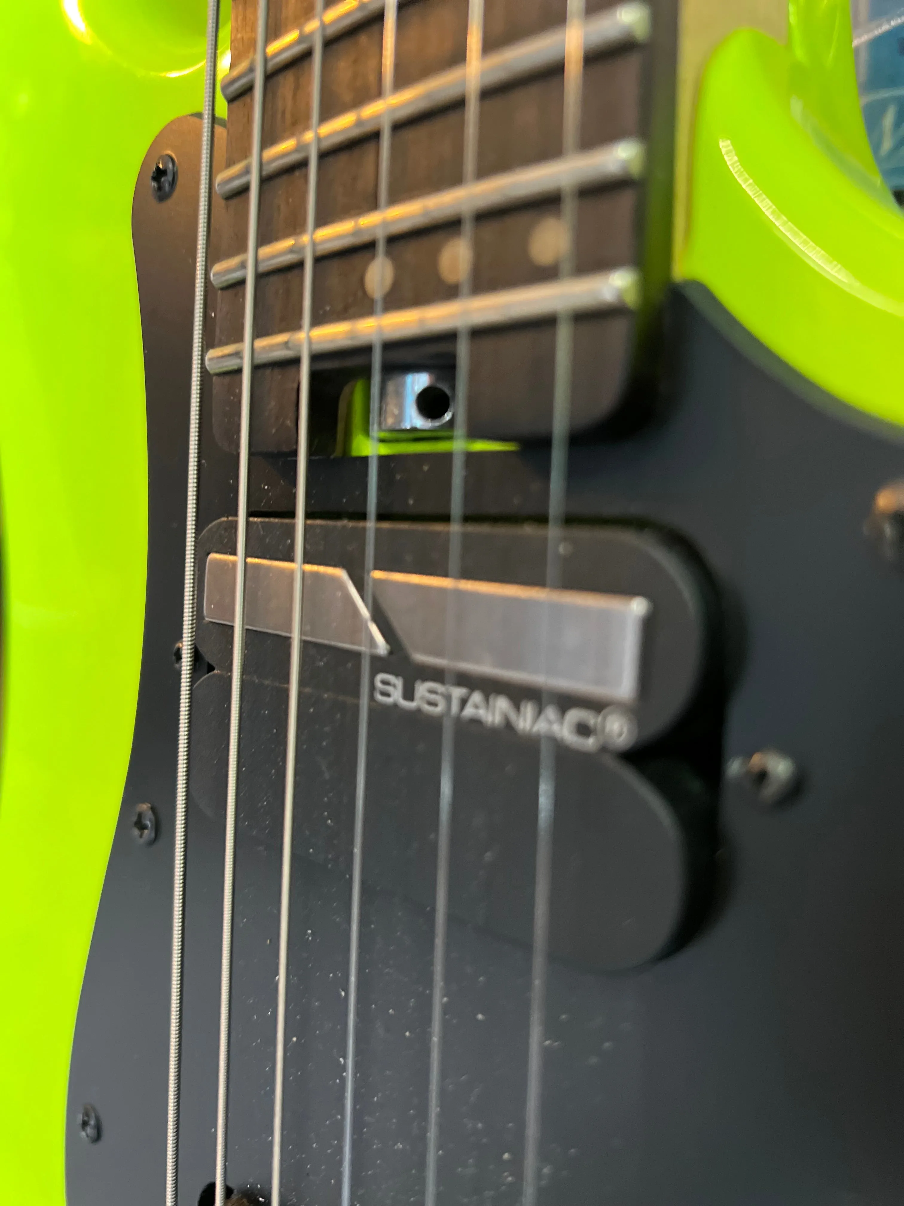 USED Schecter Sun Valley Super Shredder Electric Guitar with Floyd Rose and Sustainiac- Birch Green