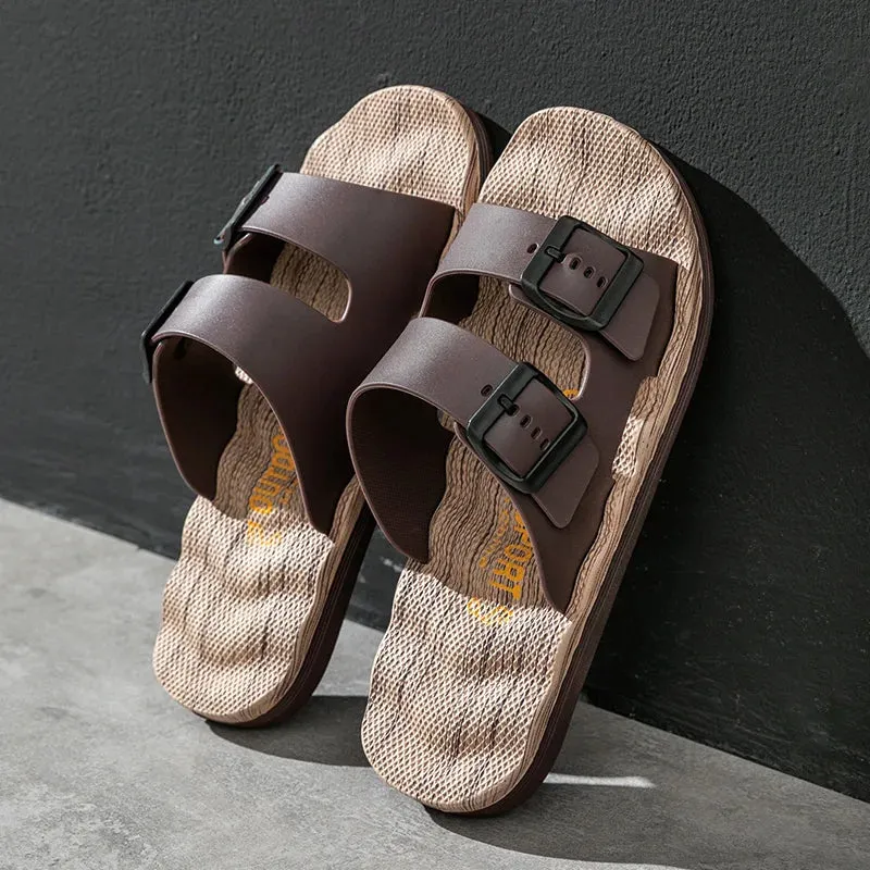 Van Belmont Ortophedic Leather Slippers