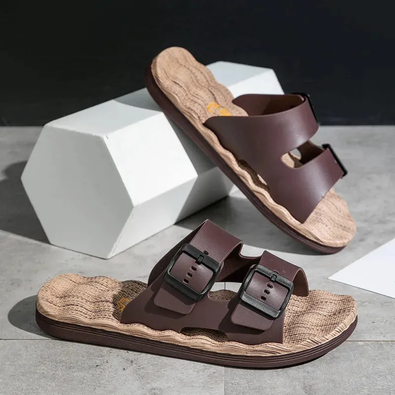 Van Belmont Ortophedic Leather Slippers