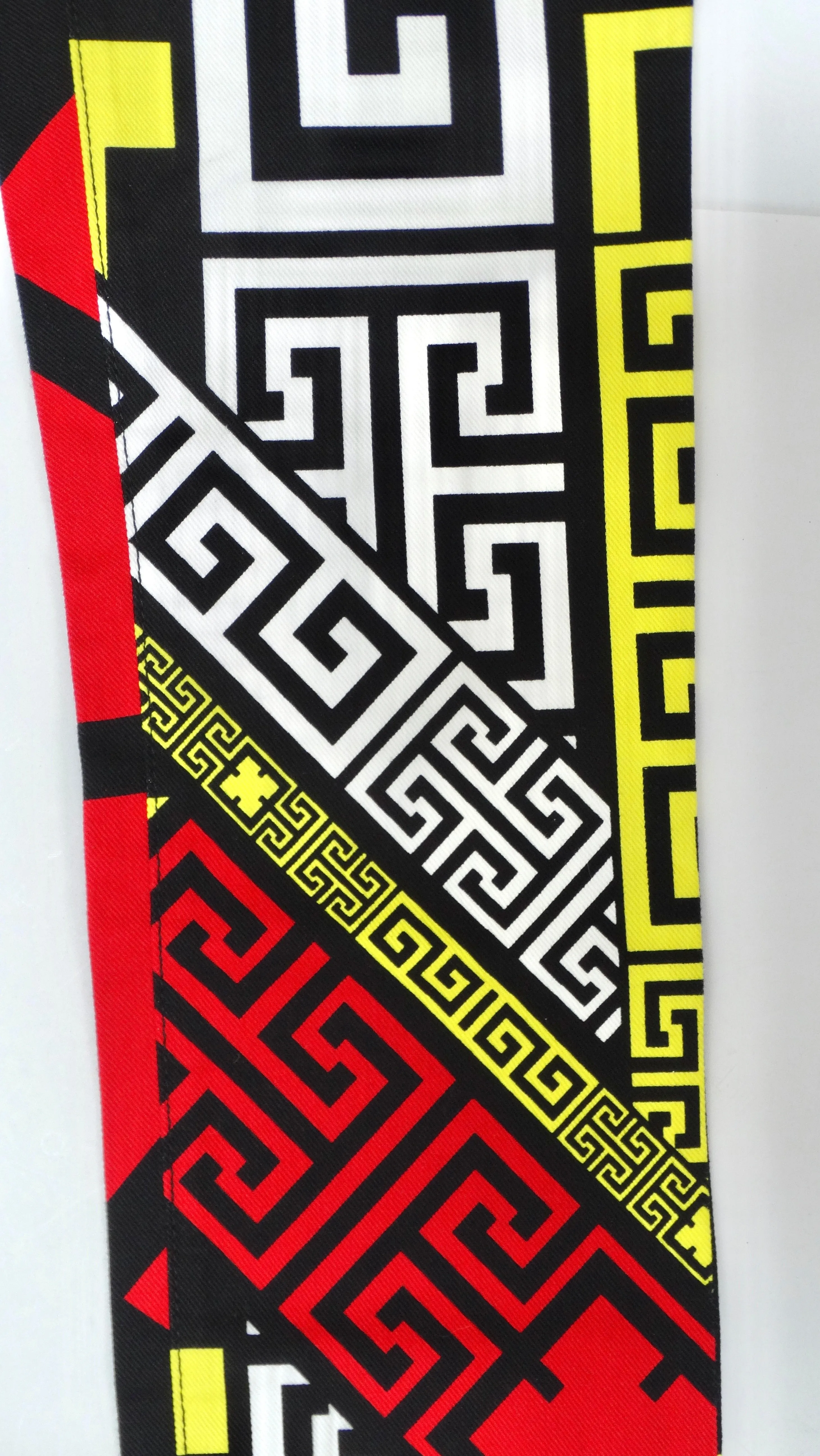 Versace #GREEK Puzzle Print Jeans
