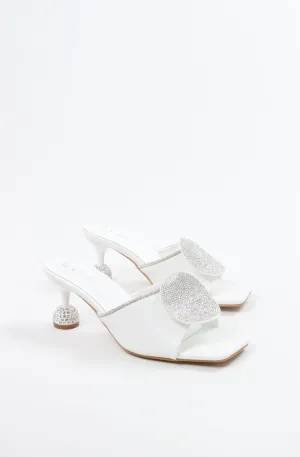 Viny Women's Round Sparkle Heels
