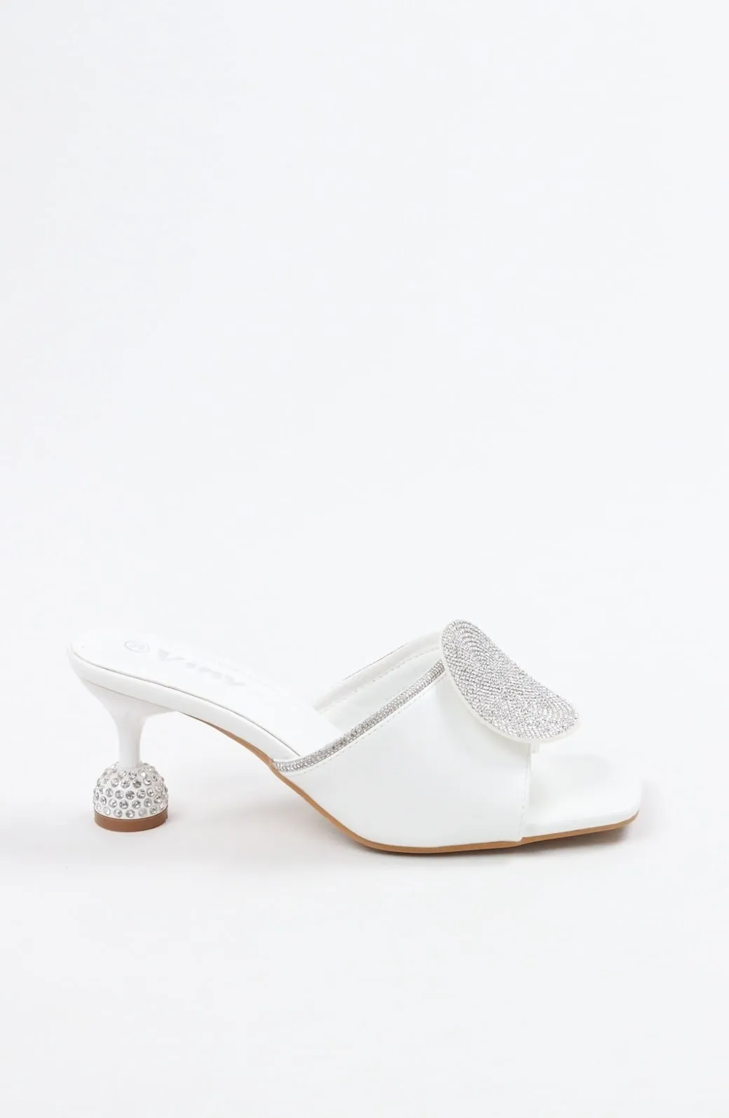 Viny Women's Round Sparkle Heels