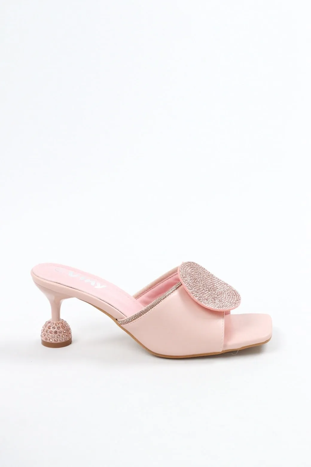 Viny Women's Round Sparkle Heels