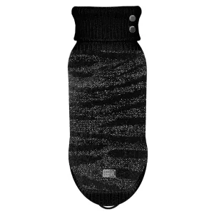 WILD Metallic Knit Dog Sweater in Black (Bulldog Sizes Available)