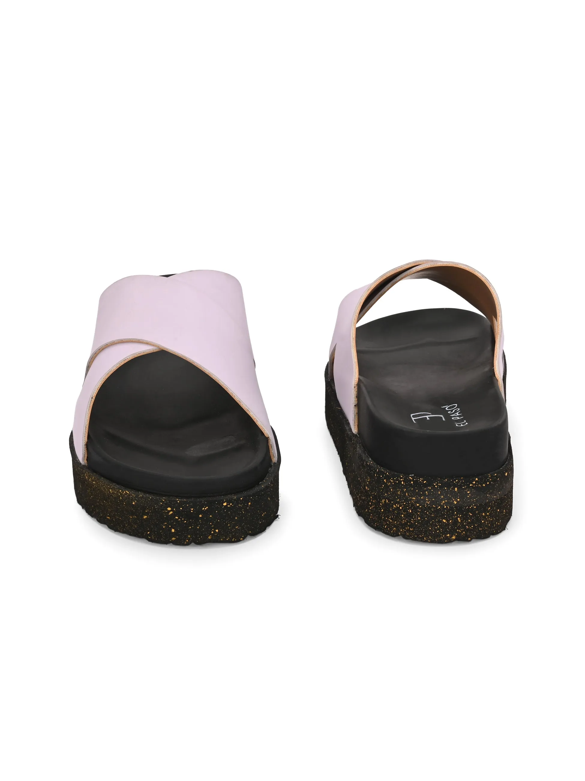 Women Leather Casual Slip On Flatforms Slip On Flatforms Sandals