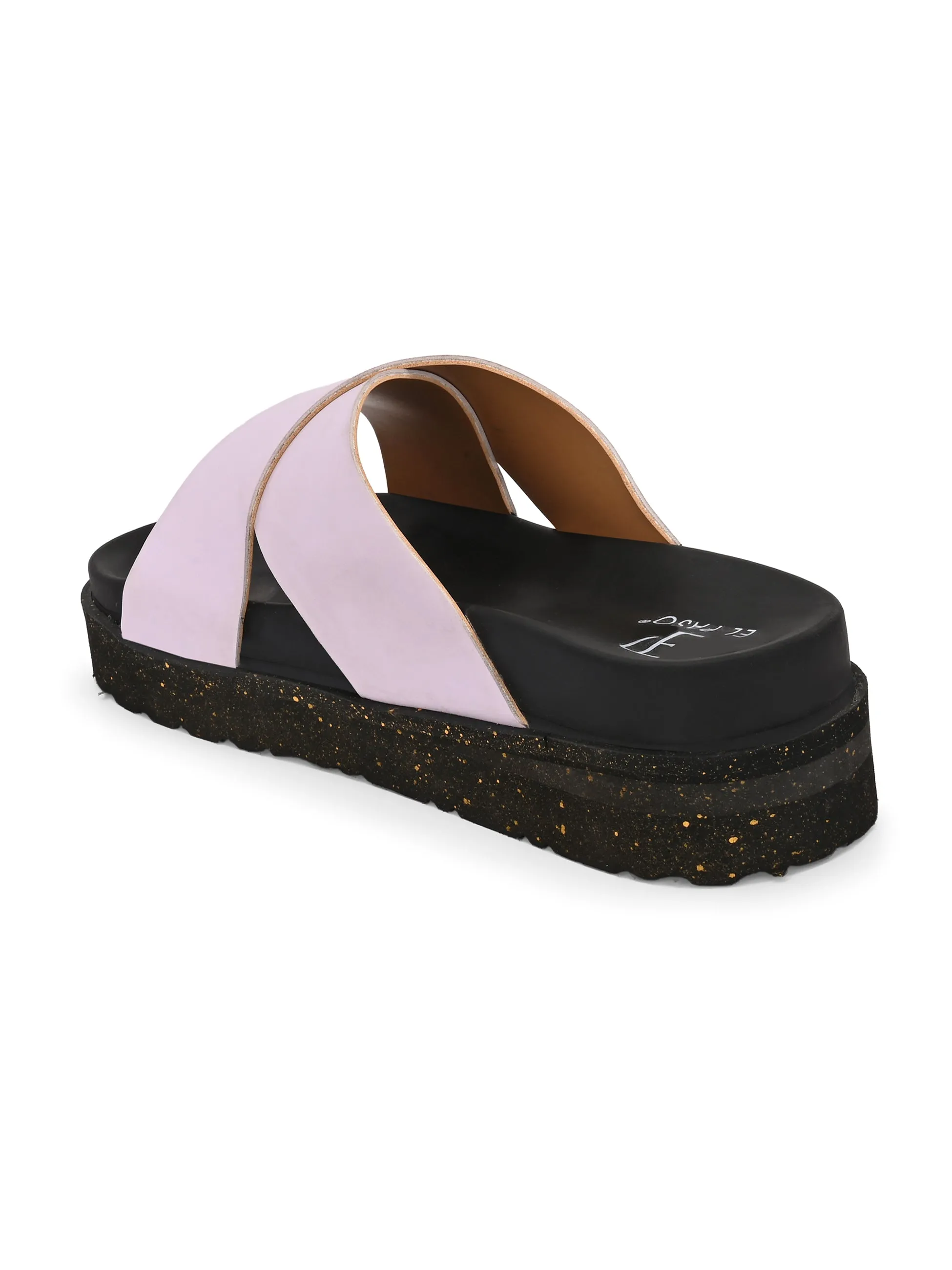 Women Leather Casual Slip On Flatforms Slip On Flatforms Sandals