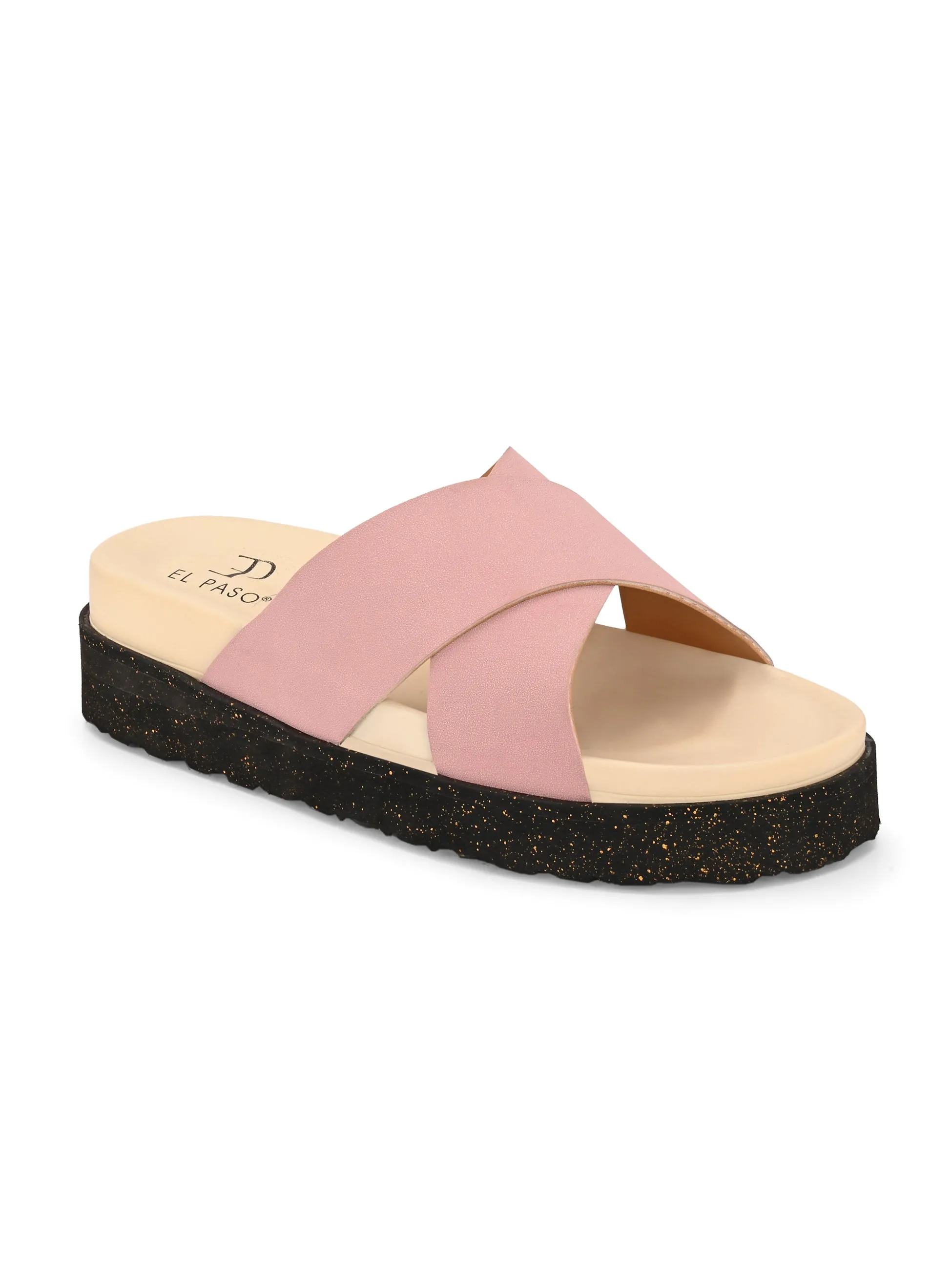Women Leather Casual Slip On Flatforms Slip On Flatforms Sandals