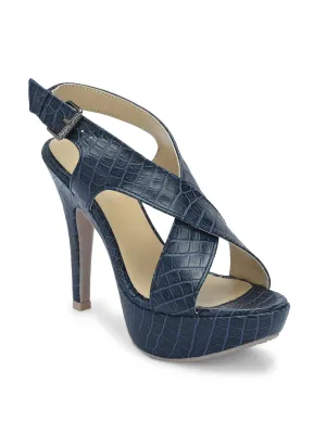 Women's Vegan Leather Croco print  Stylish High Heel Sandal