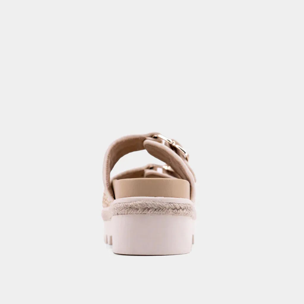 Xyla Sandal in Natural Woven