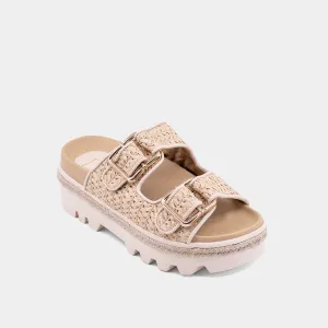 Xyla Sandal in Natural Woven