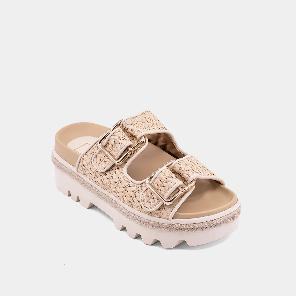 Xyla Sandal in Natural Woven