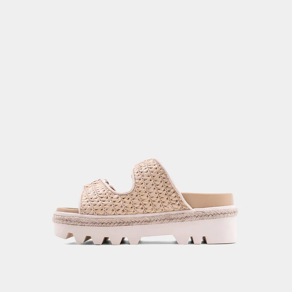 Xyla Sandal in Natural Woven