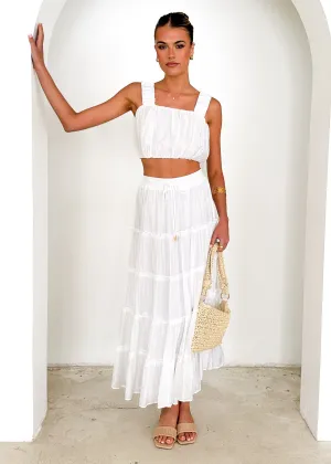 Zephyr Maxi Skirt - Off White