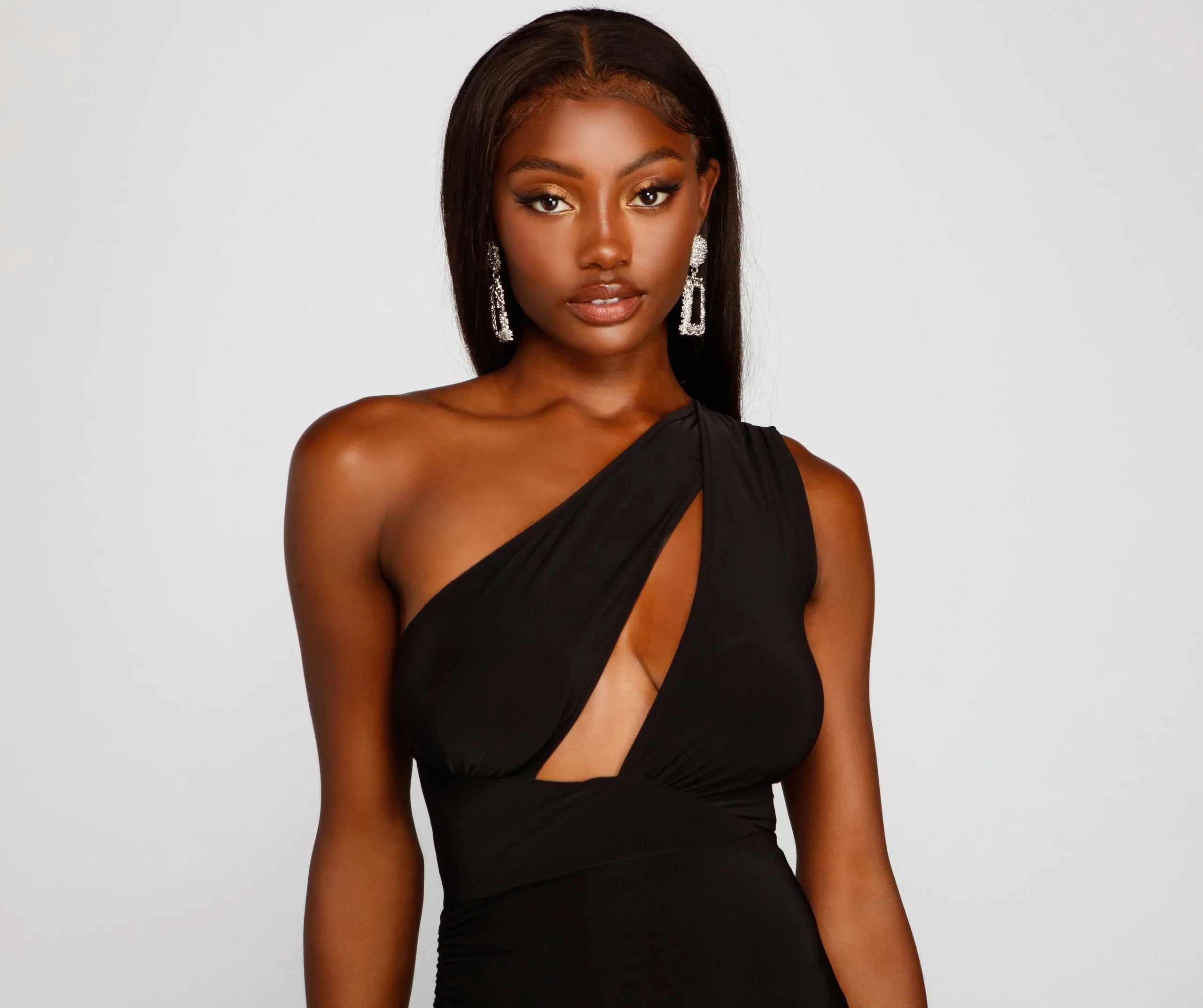 Zoey One-Shoulder Stylish Ruched Mini Dress